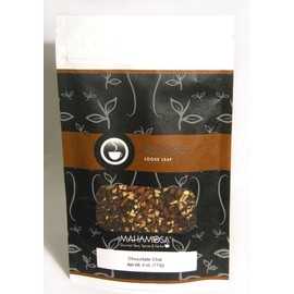Mahamosa Chocolate Chai Tea 4 oz - Black Chai Tea Loose Leaf (Looseleaf) (with chocolate, cinnamon, crushed cardamom, ginger)