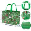 Whaline 12 Pack Large Christmas Tote Bags with Handles, Reusable