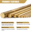 TIHONORI 15 Pcs 3/25" x 12" Brass Rods, Brass Solid