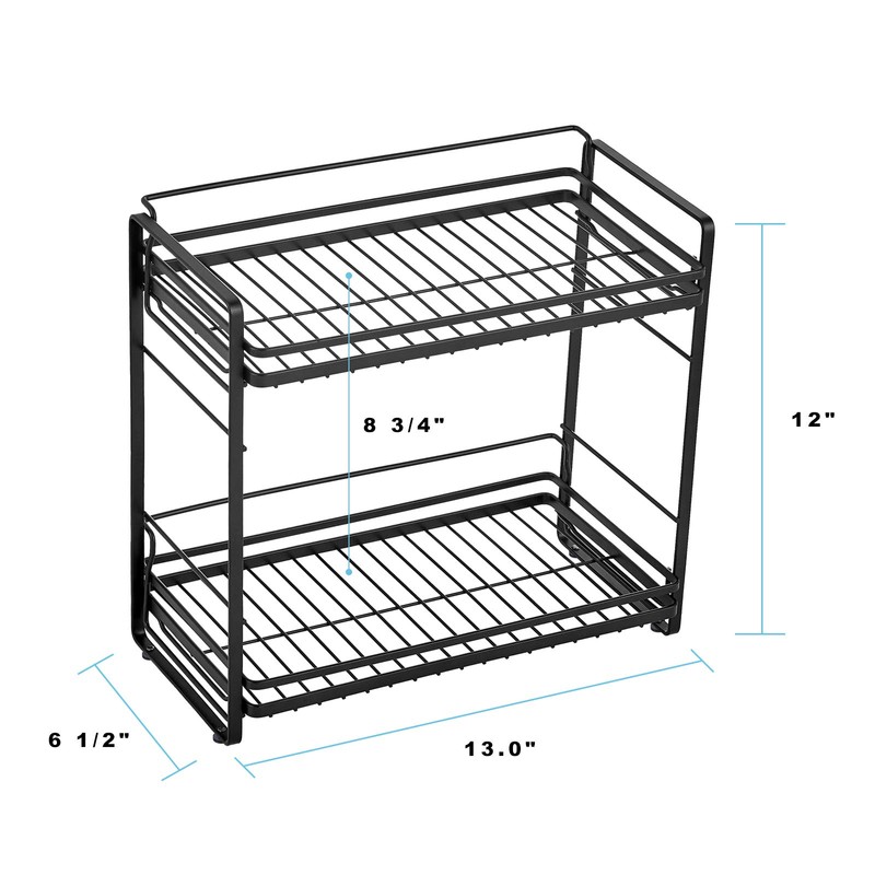 zccz 2-Tier Bathroom Countertop Organizer - Detachable Standing Rack Bathroom