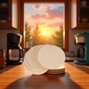 100 Pcs No.6 Coffee Filters, Moka Pot Filter Paper, Natural