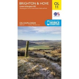 Brighton & Hove Map | Lewes & Burgess Hill | Ordnance Survey | OS Explorer Map OL11 | England | Walks | Hiking | Maps | Adventure