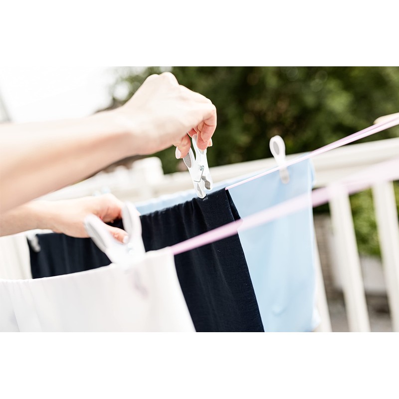 Lengenstein® 48 Plastic Clothes Pegs in Grey Premium Clothes Pegs