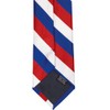 tiemart Striped Tie (Red, White and Blue Striped Tie)