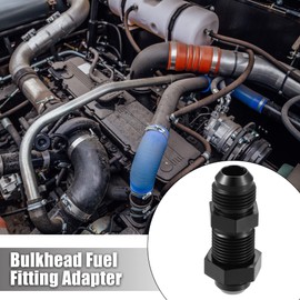 X AUTOHAUX Car 10AN Male to Male Straight Bulkhead Flare Fitting Union Adapter
