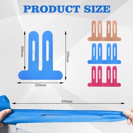 Pack of 6 Knee Tape, Kinesiotapes, Pre-Cut, Knee Tape, Pre-Cut, Tape for Knee, Skin-friendly, Comfortable to Wear, Waterproof and Elastic, Protects the Knee During Sports