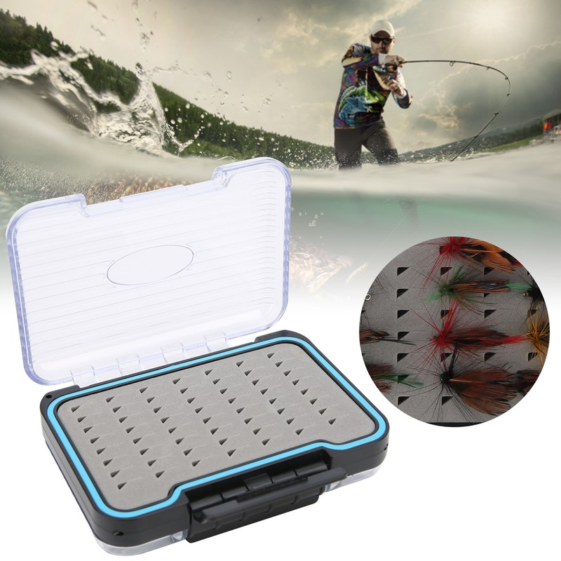 Fly Fishing Box PP Double Side Waterproof Flies Organized Storage
