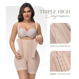 M MYODRESS faja body shaper shapewear for women tummy control post surgery compression garment waist trainer snatched bodysuit shapewear postpartum plus size high compression stage 2 faja strapless