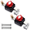 Relaxweex 2 Pcs Battery Disconnect Switch Top Post On/Off 12-48v