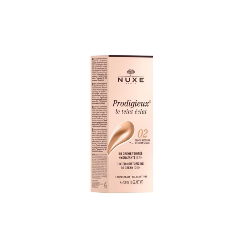 Nuxe Prodigieux Bb Cream 24H 02 Tonalità Media, 30 ml