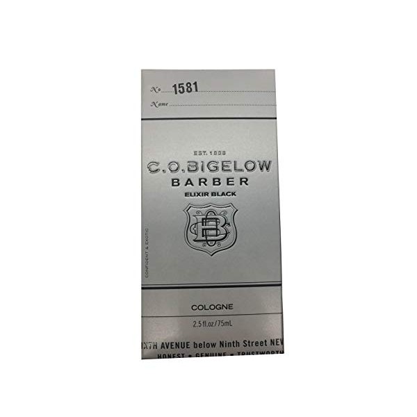 C.O. Bigelow Elixir Black 2.5 oz Cologne Spray
