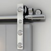AONAYIOA 7.5FT Stainless Steel Sliding Barn Door Hardware Kit, Heavy