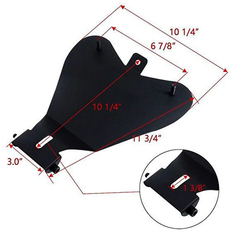 JMTBNO Retro Motorcycle Solo Seat Spring Bobber Base For Honda