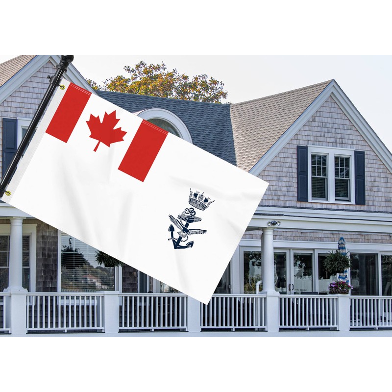 3×5 FT Canada Naval Force Flag, Large 100D Canadian Royal