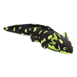 unsnurnoch Black & Green Realistic Axolotl Plush Toy 18", Soft Salamander Stuffed Animal, Unique Amphibian Plush, Creative Room Décor, Ideal Presents for Kids Animal Lovers Birthday Christmas