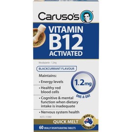 Caruso's Buy Caruso's Vitamin B12 Activated 60 Tablets Online | Chempro Chemists