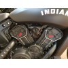 Indian Scout Motorcycle Cylinder "I" Script Decal, Sticker, Emblem