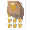 Beer Stein with Foam Temporary Tattoo Water Resistant Fake Body