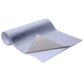 WISAUTO Aluminized Heat Shield Thermal Barrier Adhesive Backed Heat Blanket (12'' X 24'')