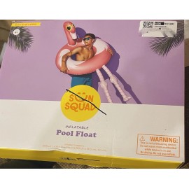 Sun Squad FLAMINGO HUGE INFLATABLE Pool Float -Sun Squad 5ft Long Ages 6+ NEW