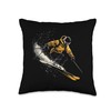 Freestyle Skier Vector Throw Pillow