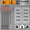 Unbranded 6 Inch Long Torx Bit Set 8-Pack, Impact Torx