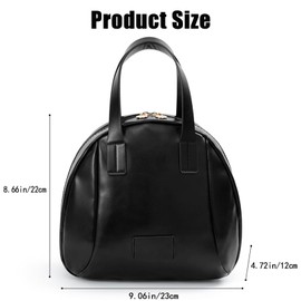 Multi-layered Shell-Shaped Cosmetic Bag,Portable Makeup Bag,Leather Waterproof Cosmetic Bag,Travel Makeup Bag (Black)