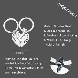 Lywjyb Birdgot Bonnie Clyde Keychains (Bonnie Clyde Keychains)