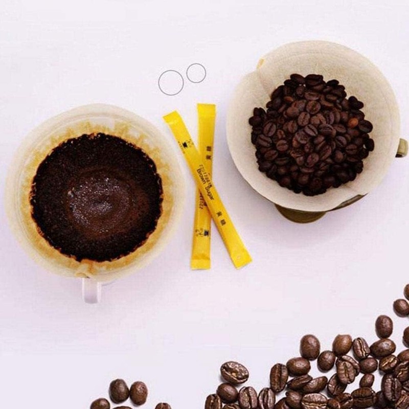 100 Pcs Brown No.6 Coffee Filter Moka Pot Filter Paper,Replacement