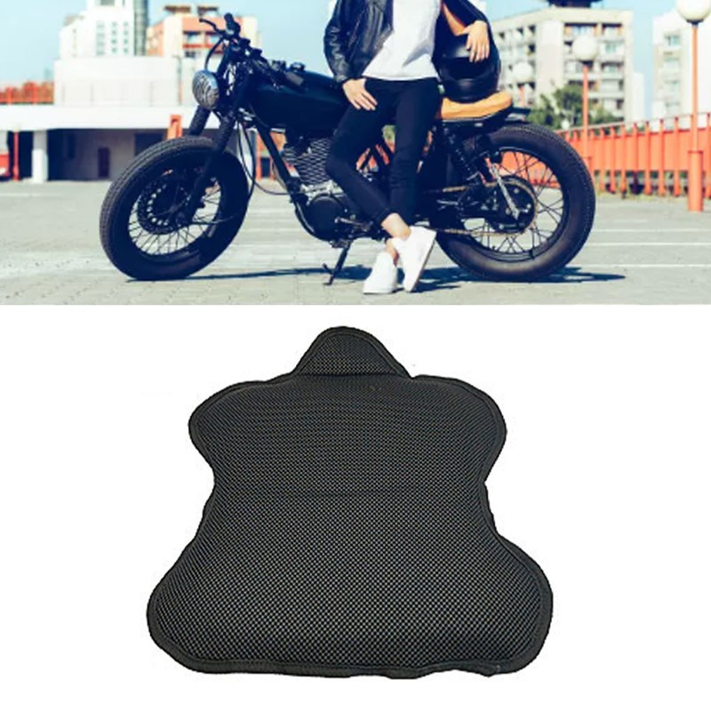 Motorcycle Seat Cushion Gel Shock Absorbing Air Cooling Breathable Motorcycle