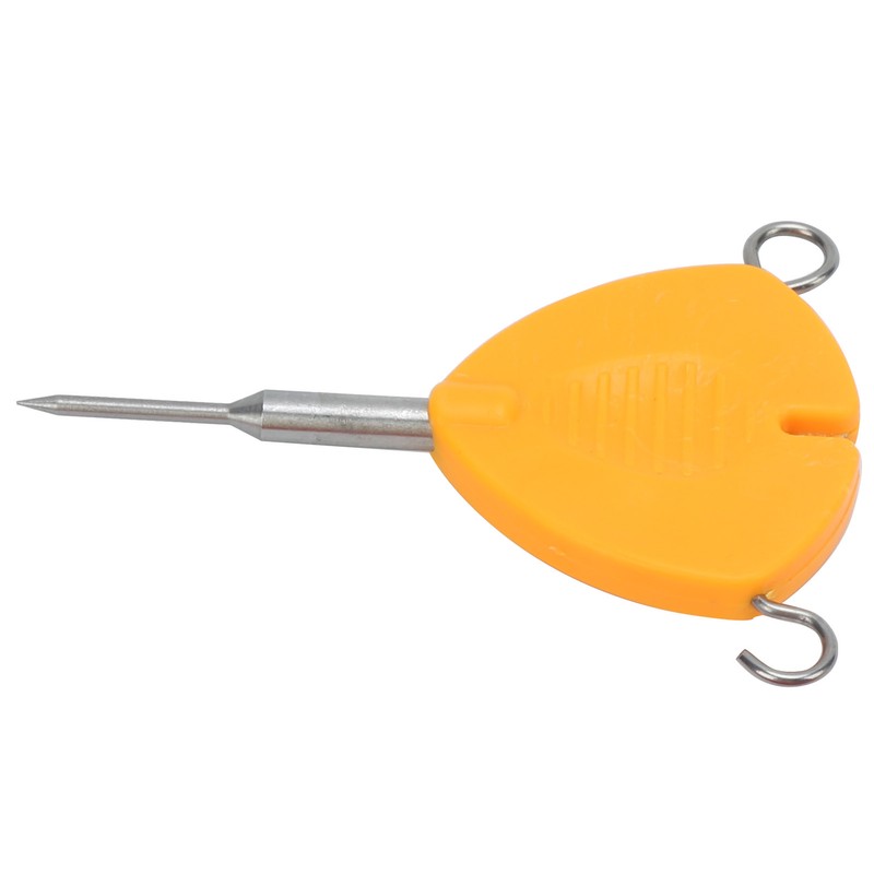2Pcs Portable Fishing Bait Needle Hook Knot Puller Fishing Baiting