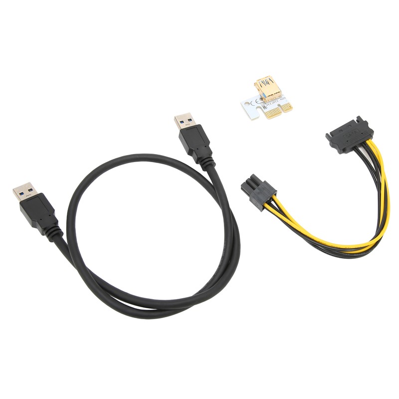 PCIE Riser Card 8 Firm Capacitors Strong Anti Interference GPU