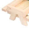 Squirrel Picnic Table Wooden Funny Squirrel Feeder with Corn Cob