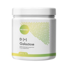 Nutritec D+ Galactose Powder High Purity 500 g, Dietary Supplement with D+ Galactose