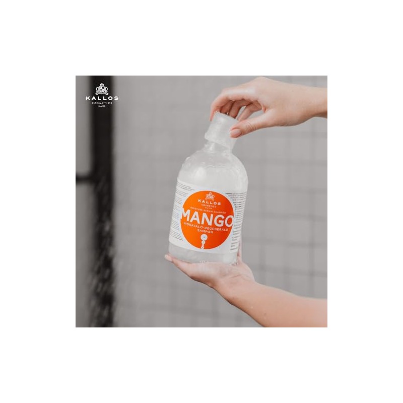 Kallos Cosmetics Mango Moisture Repair Shampoo, For Damaged Hair, 1L