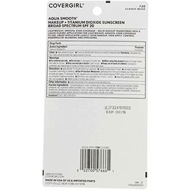 Covergirl Aquasmooth Spf Base Compacta 730 Beige Clásico Onzas