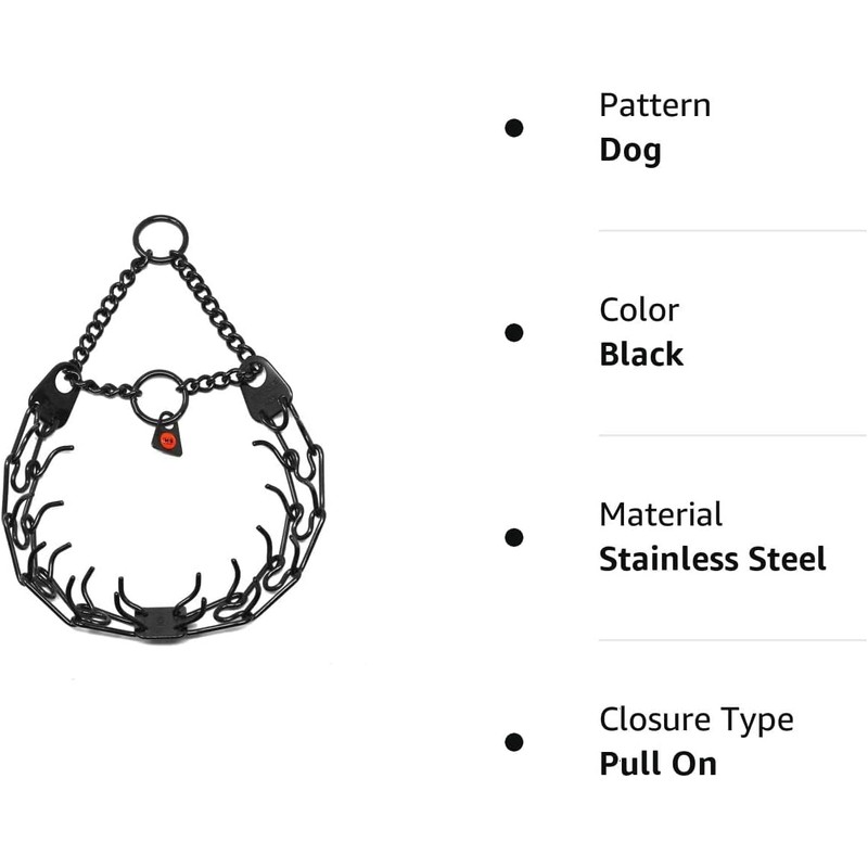 HS Herm. SPRENGER Germany Black Stainless Steel Prong Dog Training