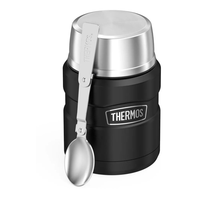 Thermos Taza Inoxidable Para Alimentos Con Cuchara Plegable Thermos