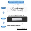 Magnetic Name Tags, 20-Pack Engravable Name Badge with Magnetic Backing,