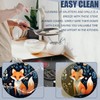 Electric Stove Burner Covers,Cute Fox In The Forest Round Gas