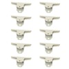 10Pcs Hinge Clips Large Metal Hinge Binder Clips for Paper