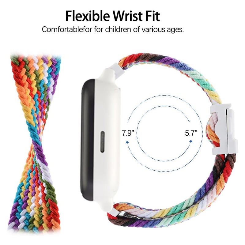Wellfit Stretchy Braided Gizmo Watch Band Replacement - Magnetic Buckle,