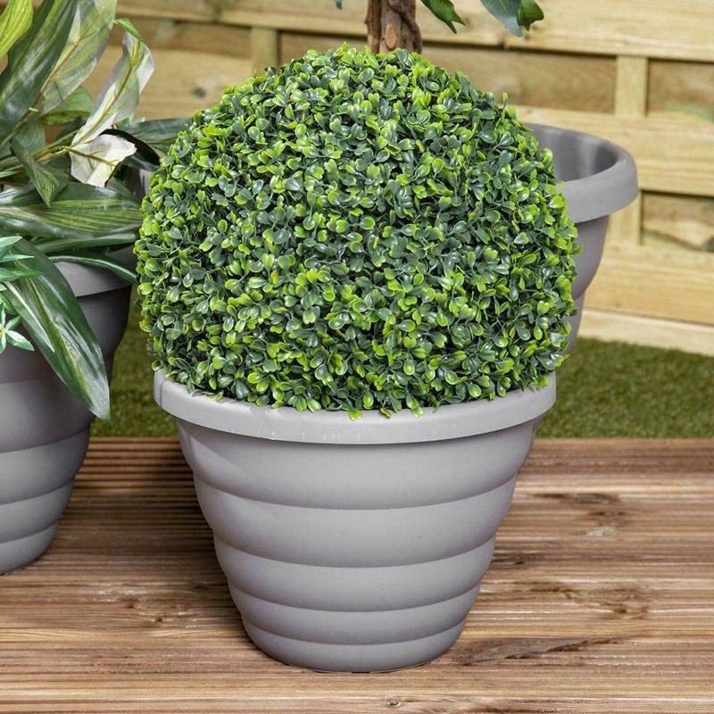 ​Wham Grey Beehive Round Upcycled Planter 32cm For Indoor &