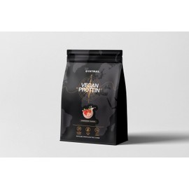 GYMTRAIL® Vegan Protein Powder Made of Pea Protein 500 g Vegetable Protein Powder with Essential Amino Acids Without Soy and Sweetener with Birch Sugar Strawberry