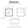 LeMotech Junction Box IP67 Waterproof Dustproof ABS Plastic Project Box