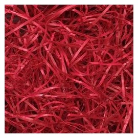 Deep Red Very Fine Cut Shredded Paper Shred Hamper Fill 100g by Terracotta Spice