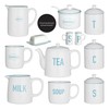 Premier Housewares Homestead Tea Canister, 570 ml - White