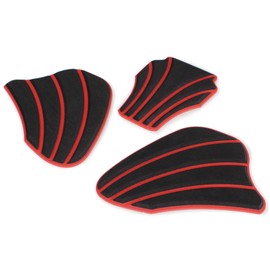 Special Parts Takekawa Tank Pad Set (Black/Red) for Monkey 125 (JB02/JB03/JB05)