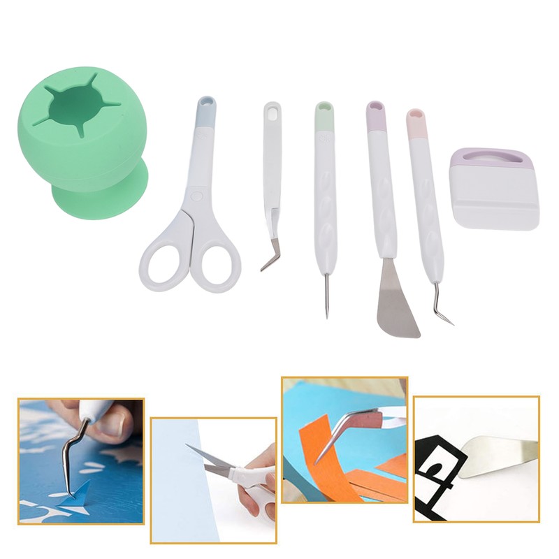 DIY Craft Tools Easy Operation Crafting Tools with Silicone Storage