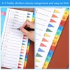 File Dividers A4, 3 Pack 20 Part Folder Dividers A-Z